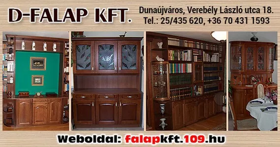 Lapszabászat, bútorgyártás, Dunaújváros, Dunavecse, Rácalmás - D-Falap Kft.